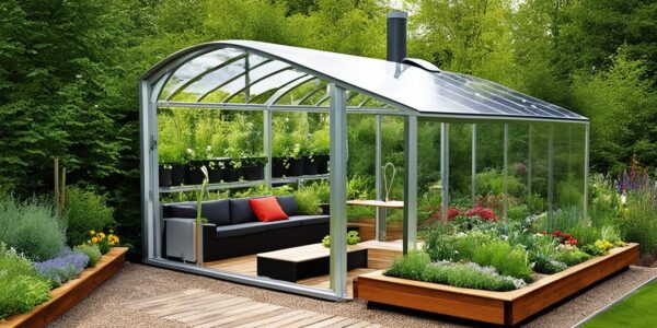 Solarüberdachung im Garten